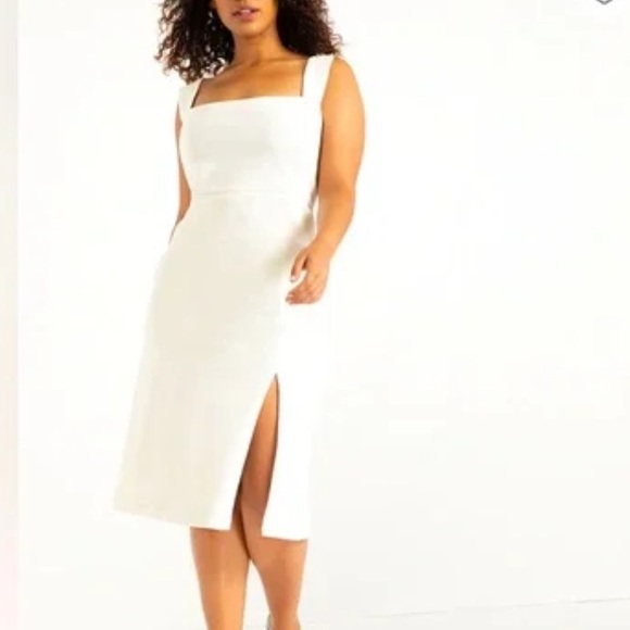Eloquii Dresses & Skirts - Eloquii White Occassion Sleeveless Dress NWT Size 18